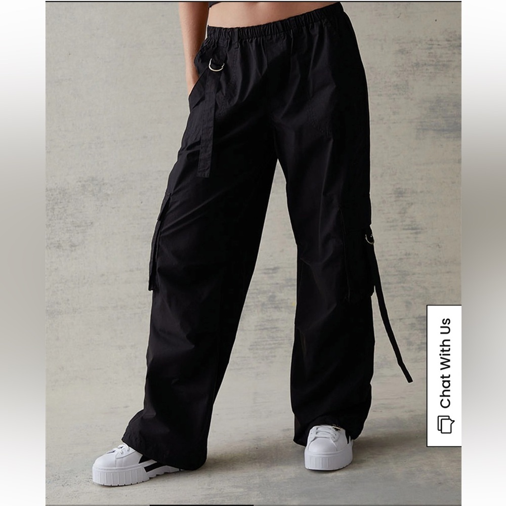 PacSun Black Strappy Cargo Pants